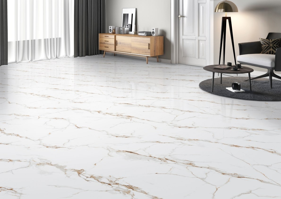 Alaska Gold tile room setting