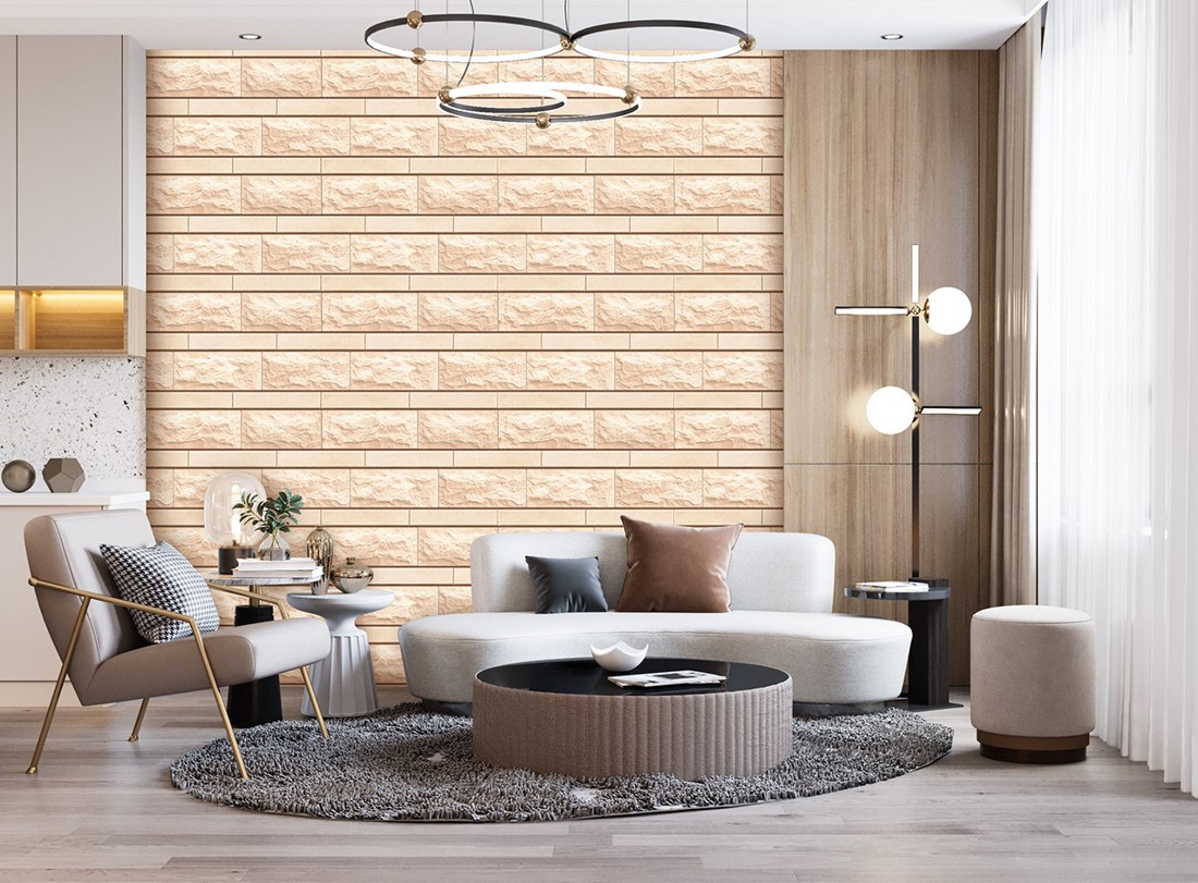 Elevation tiles collection room setting